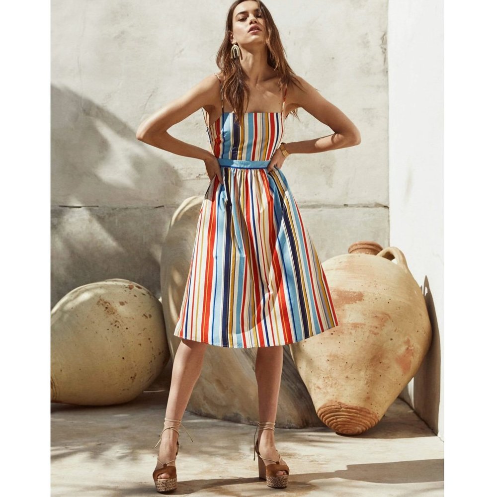 Astr the Label, Stripped Backless Dress, NWT, S